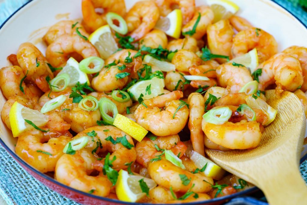 Sticky Honey Garlic Shrimp Clean Eating