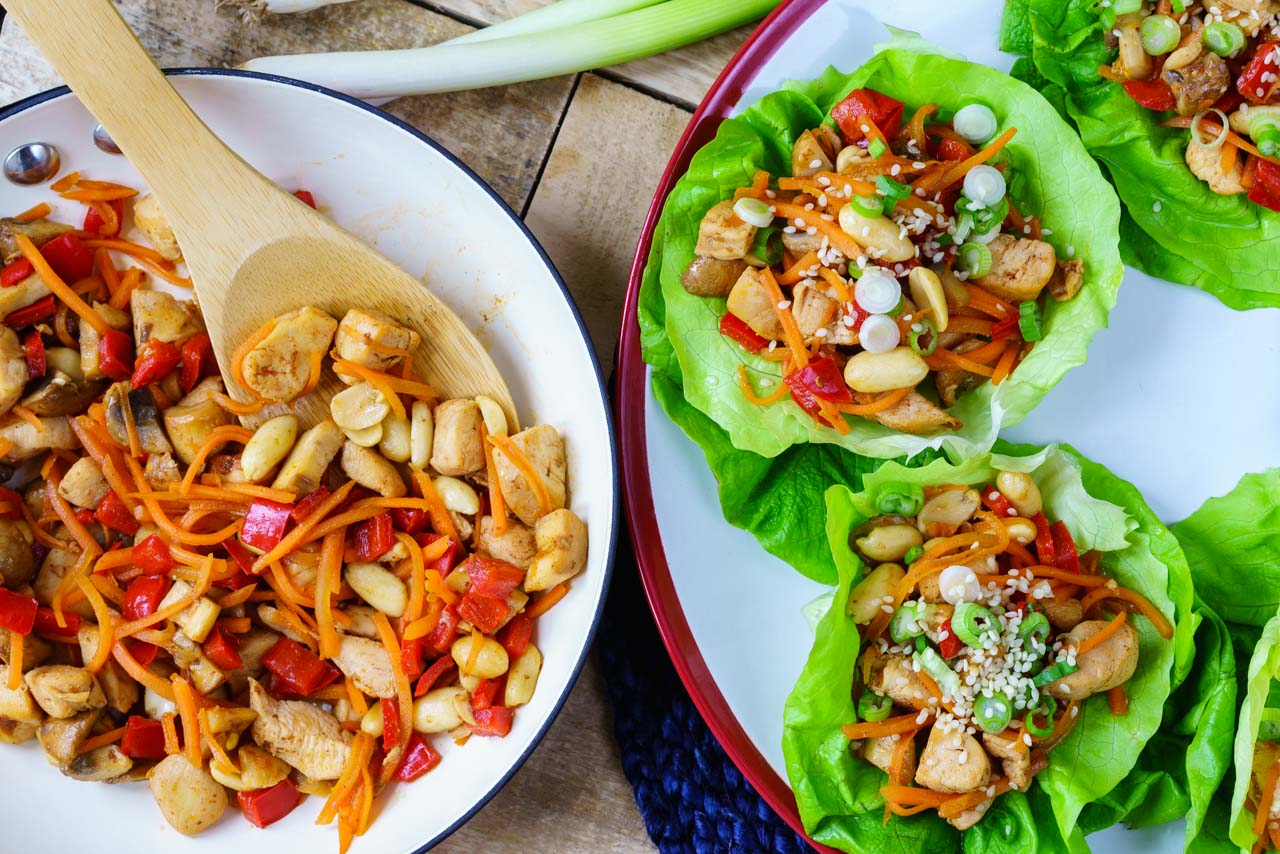 Teriyaki Chicken Lettuce Wraps Eat Light and Keep it Clean! Clean