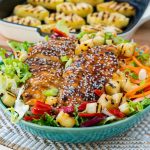 Teriyaki Chicken Salad Recipe + Homemade Pineapple Sauce CleanFoodCrush