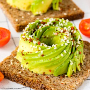 Avocado Rose on Toast CleanFoodCrush