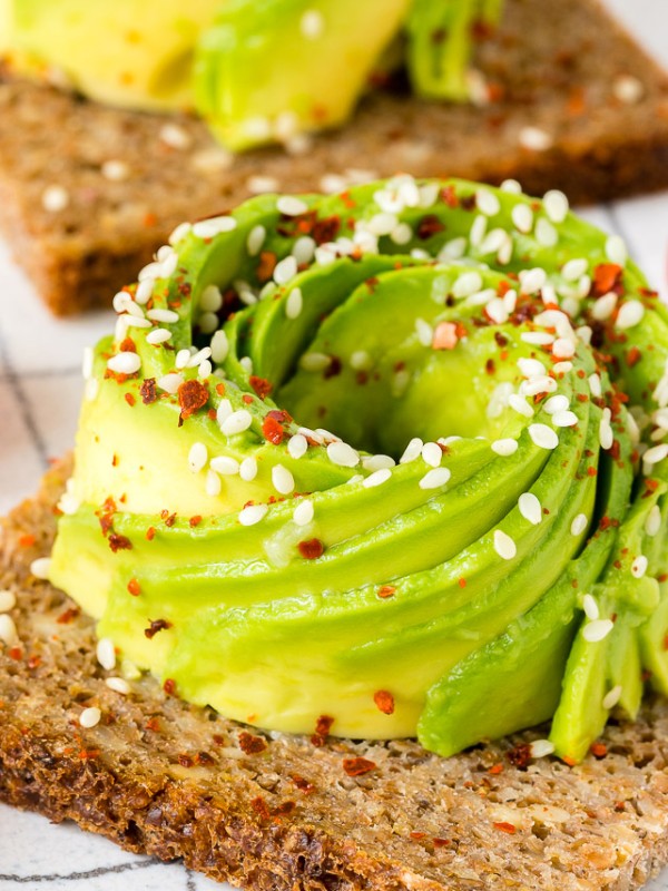 Avocado Rose on Toast CleanFoodCrush