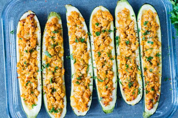 These Buffalo Zucchini Boats are a BIG Hit at Dinner Time! | Clean Food ...