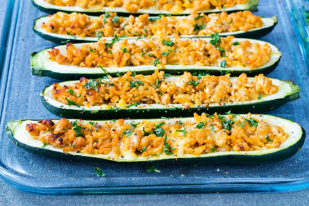 Buffalo Zucchini-Boats Dinner Recipe idea