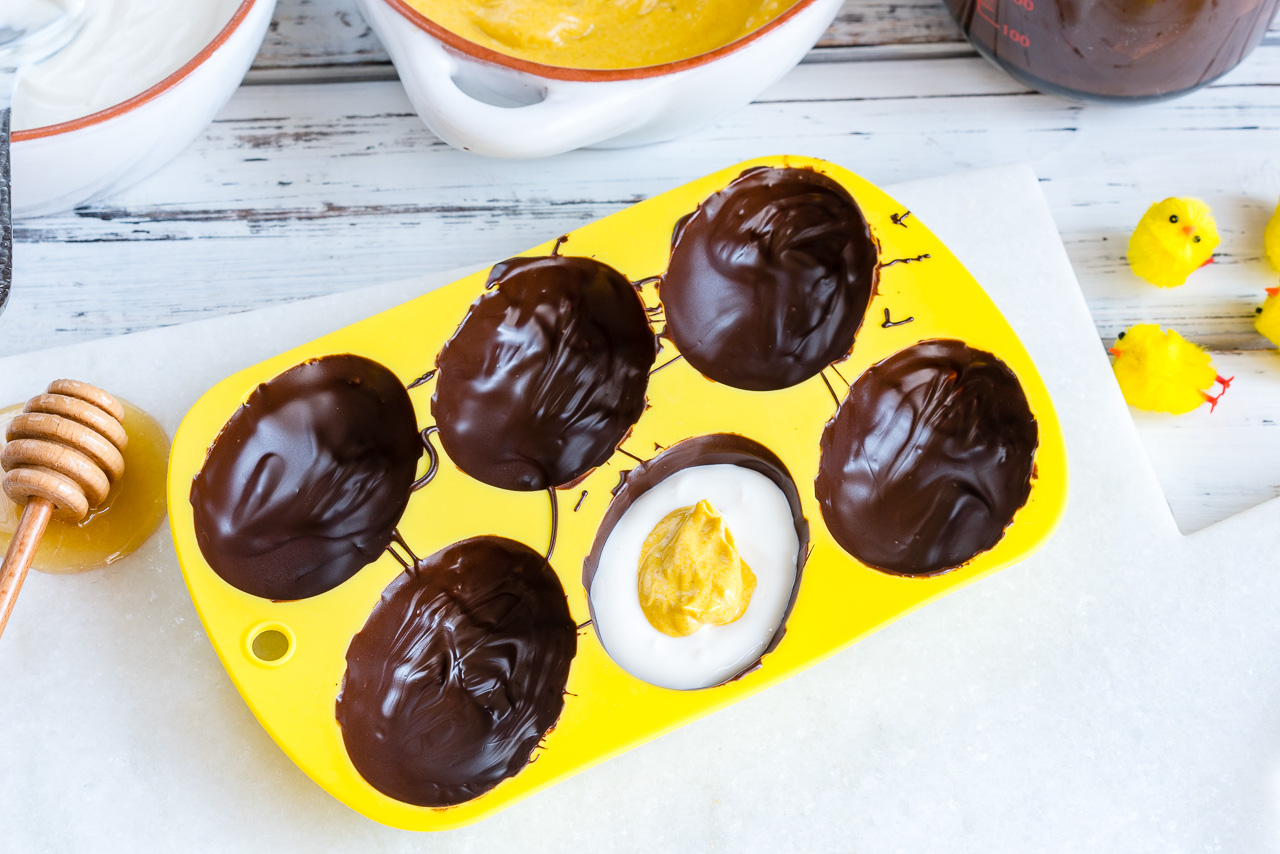 Get Creative with these Healthy Chocolate Yogurtfilled Easter Eggs
