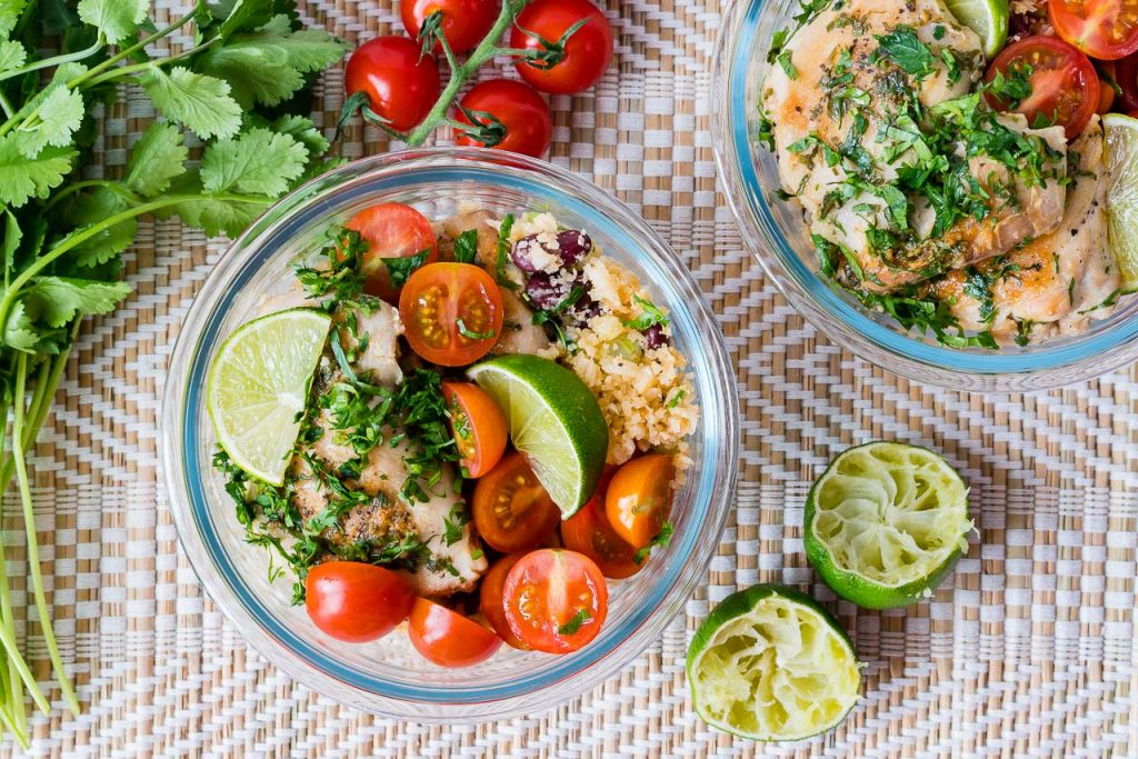 Cilantro Lime Chicken + Cauliflower Rice Recipe CleanFoodCrush
