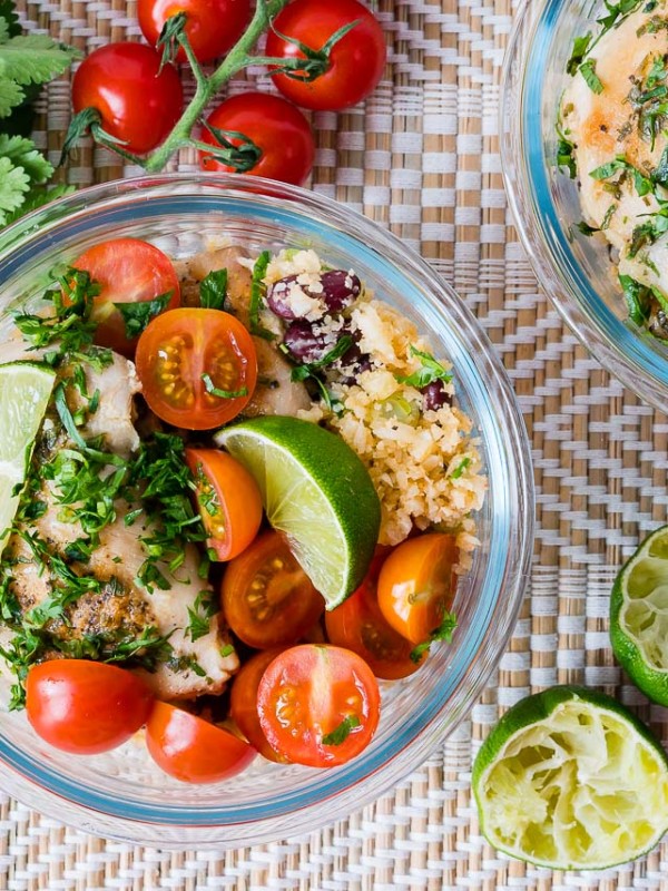 Cilantro Lime Chicken + Cauliflower Rice Recipe CleanFoodCrush