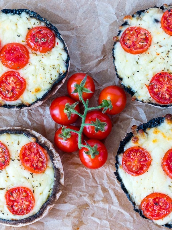 Clean Eating 10 Minute Portobello Pizzas Recipe