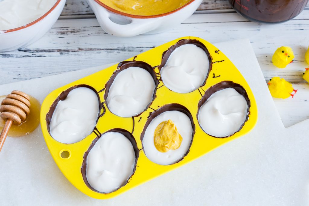 Clean Chocolate Yogurt filled Easter Eggs Recipe