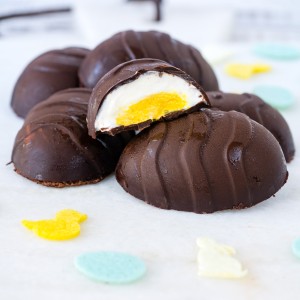 CleanFoodCrush Chocolate Yogurt-filled Easter Eggs Recipe