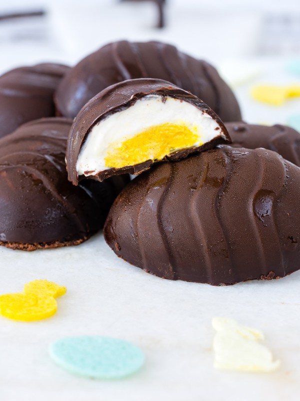 CleanFoodCrush Chocolate Yogurt-filled Easter Eggs Recipe