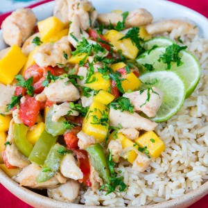 CleanFoodCrush Coconut Mango Chicken Recipe