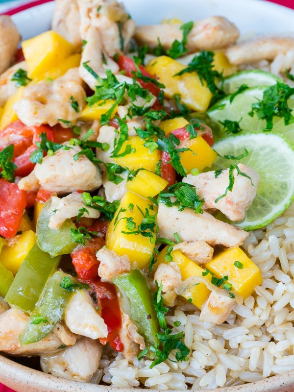 CleanFoodCrush Coconut Mango Chicken Recipe