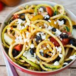CleanFoodCrush Mediterranean Zucchini Noodle Salad