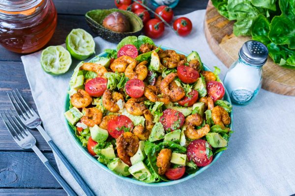 Shrimp + Avocado Taco Salad – Try this Immediately! | Clean Food Crush