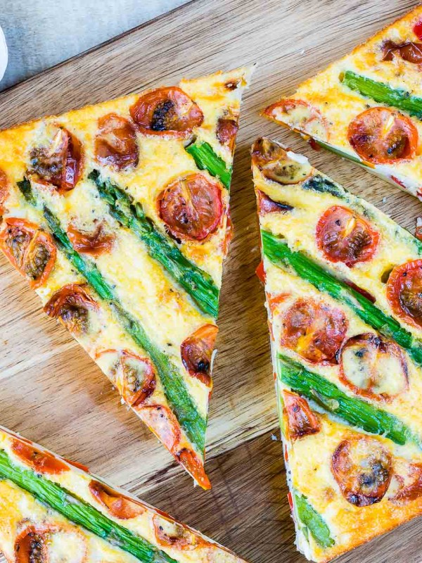 Eat Clean Asparagus + Tomato Frittata