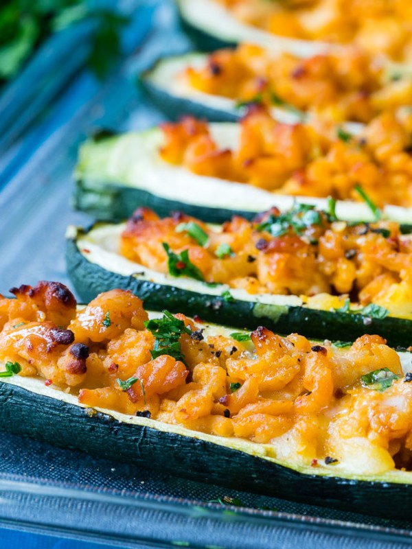 Eat Clean Buffalo Zucchini Boats