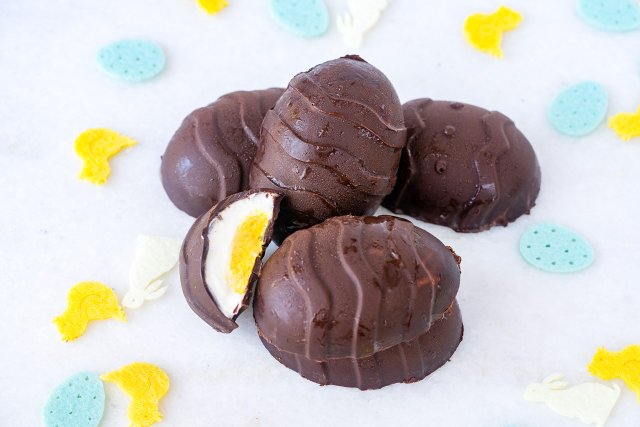 Get Creative with these Healthy Chocolate Yogurtfilled Easter Eggs