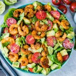 CleanFoodCrush Shrimp + Avocado Taco Salad