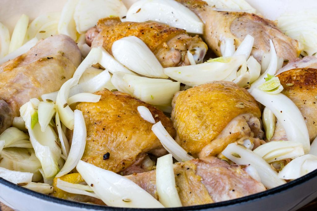 Preparation of Orange Fennel Roast Chicken