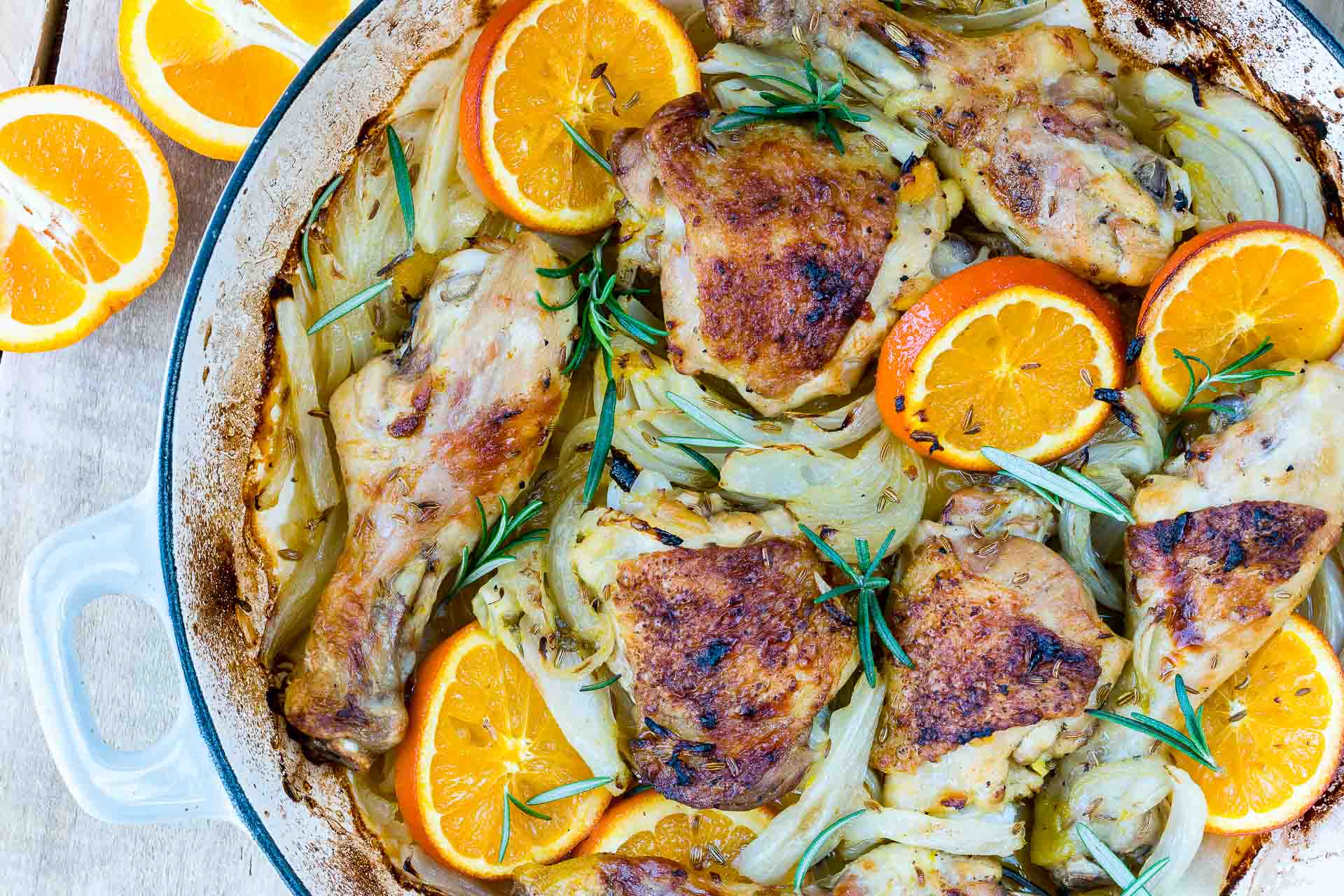 This Clean Eating Orange Fennel Roast Chicken is Amazing! | Clean Food ...