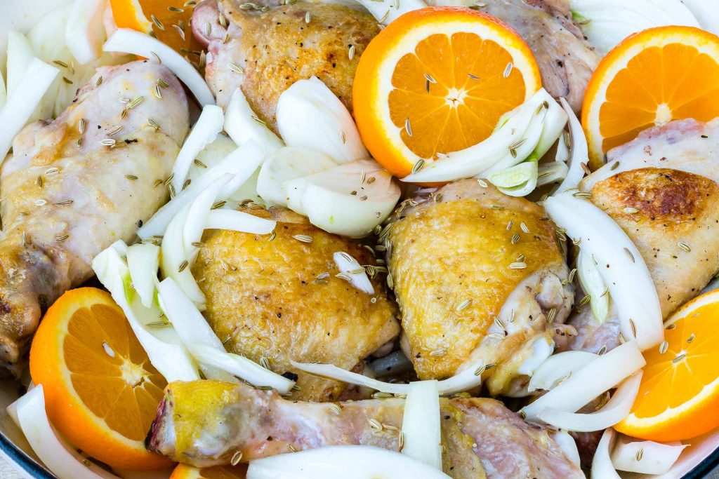 Healthy Clean Orange Roast Chicken