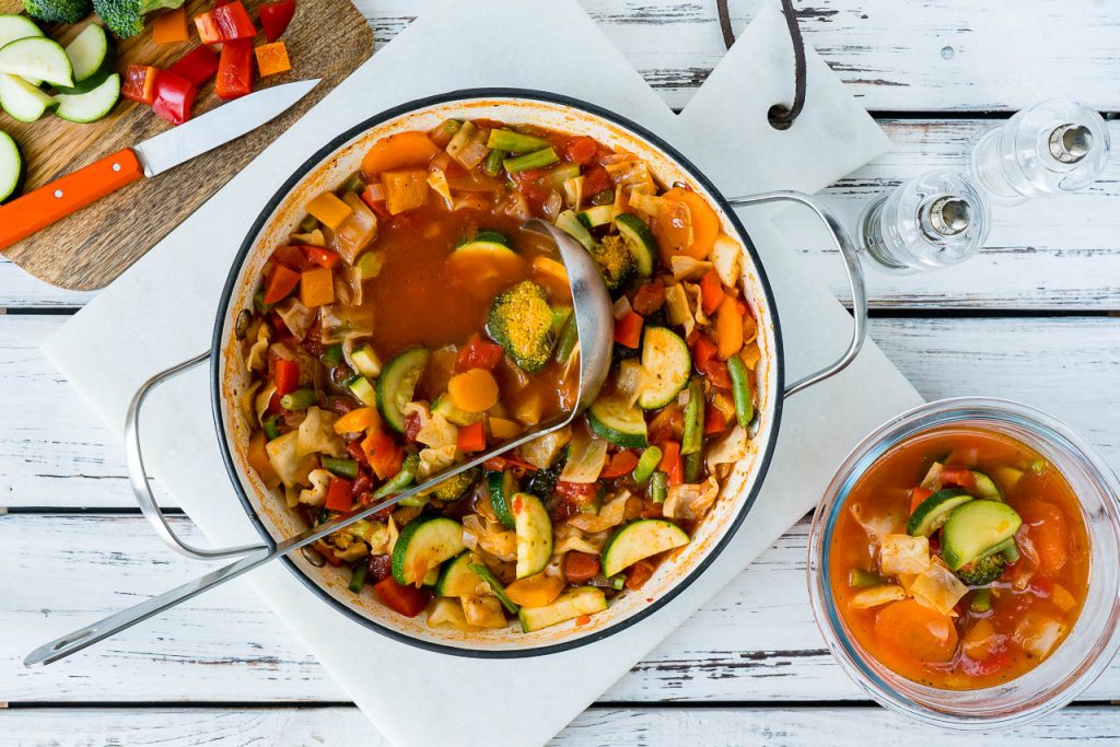 Skinny Vegetable Soup Dinner Idea