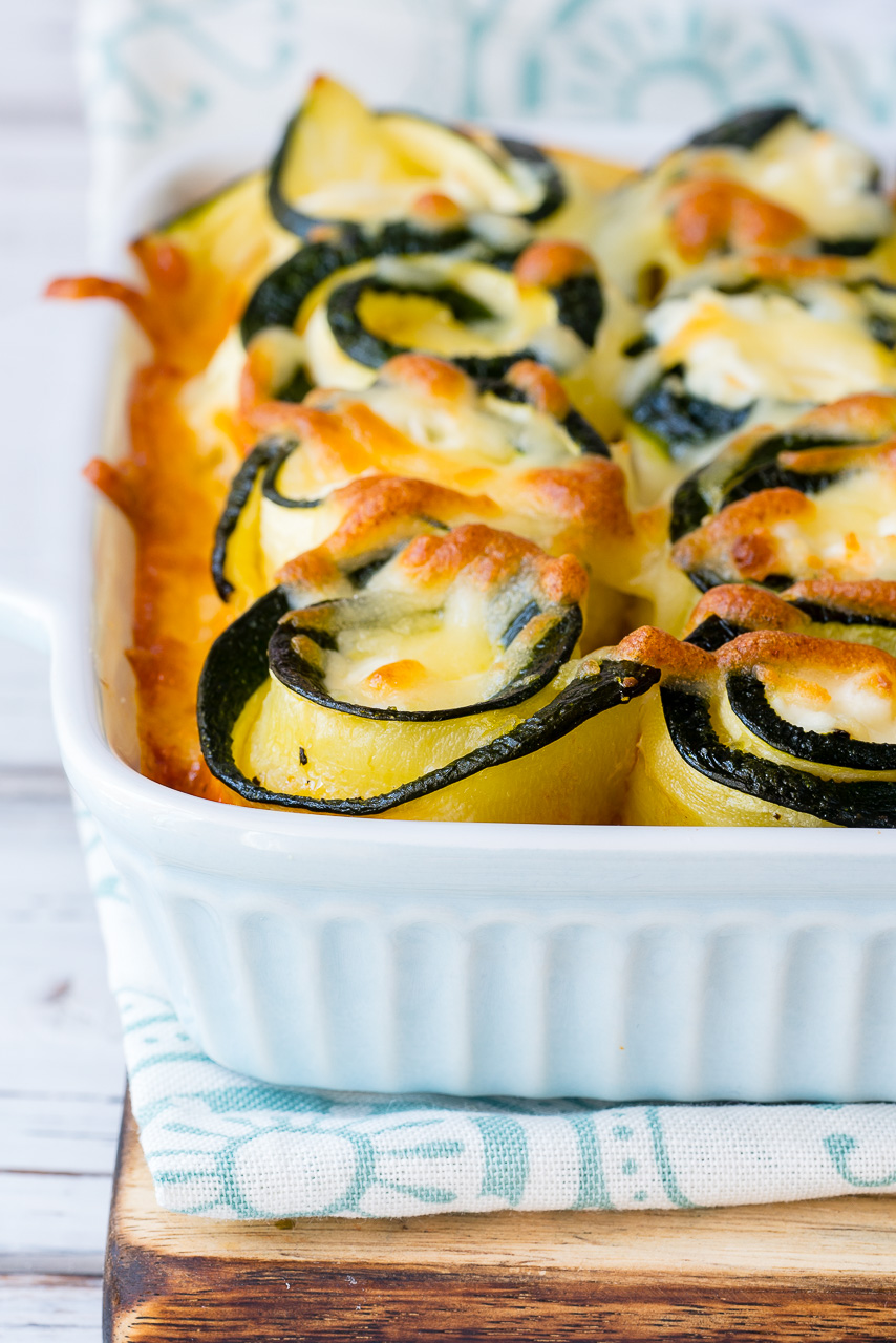 Healthy and Yummy Eat Clean Zucchini Lasagna Roll Ups