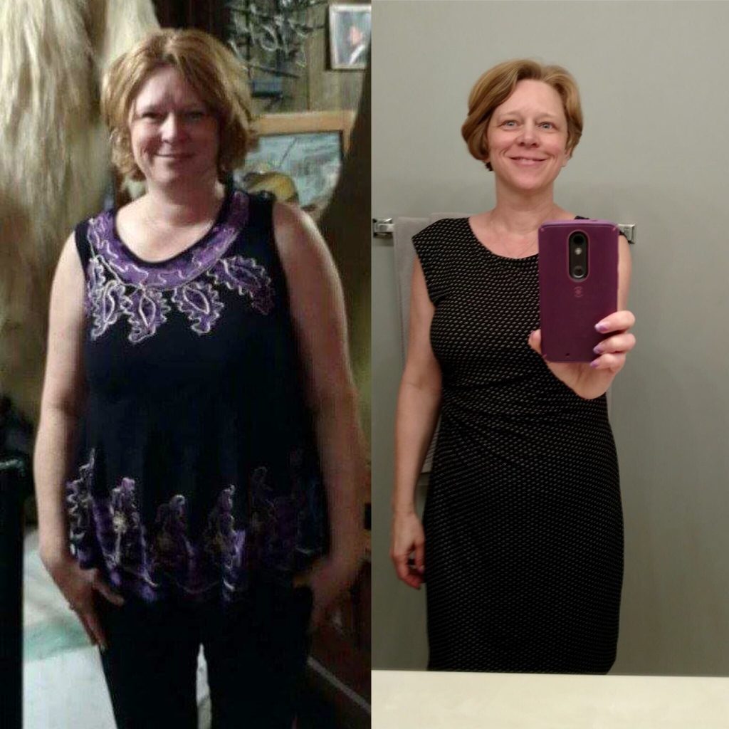 Andrea Before and After 30 Day Clean Eating Challenge