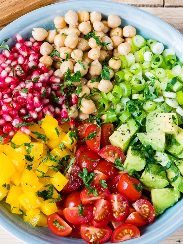Chickpea + Tomato + Avocado Salad