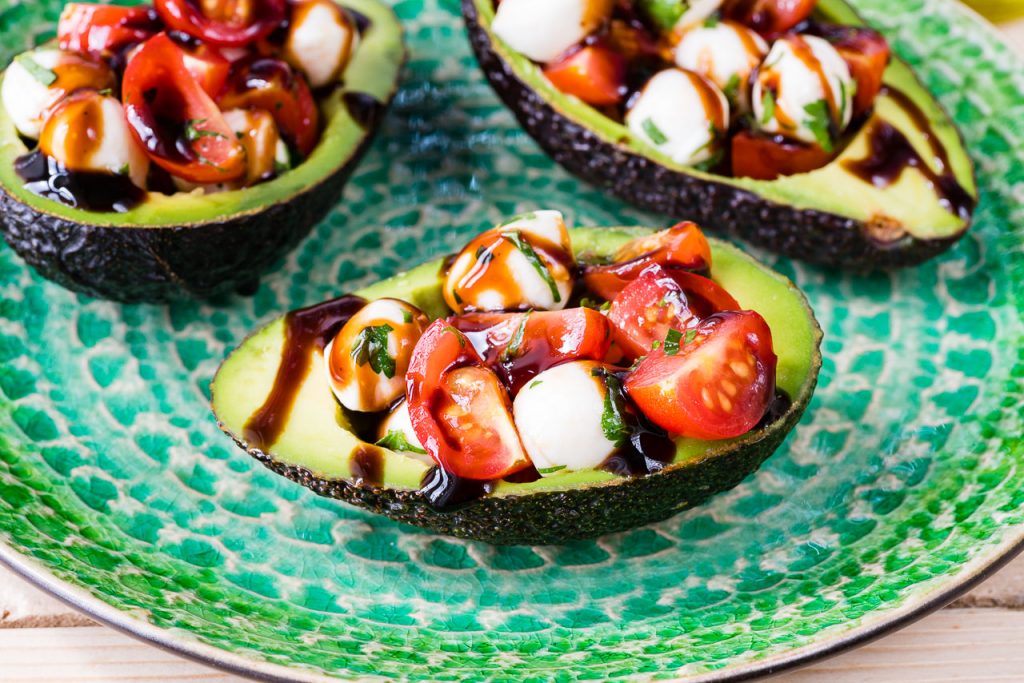 CleanFoodCrush Caprese Stuffed Avocados