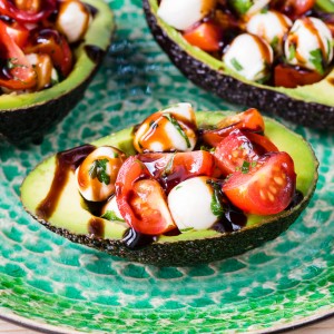 CleanFoodCrush Caprese Stuffed Avocados