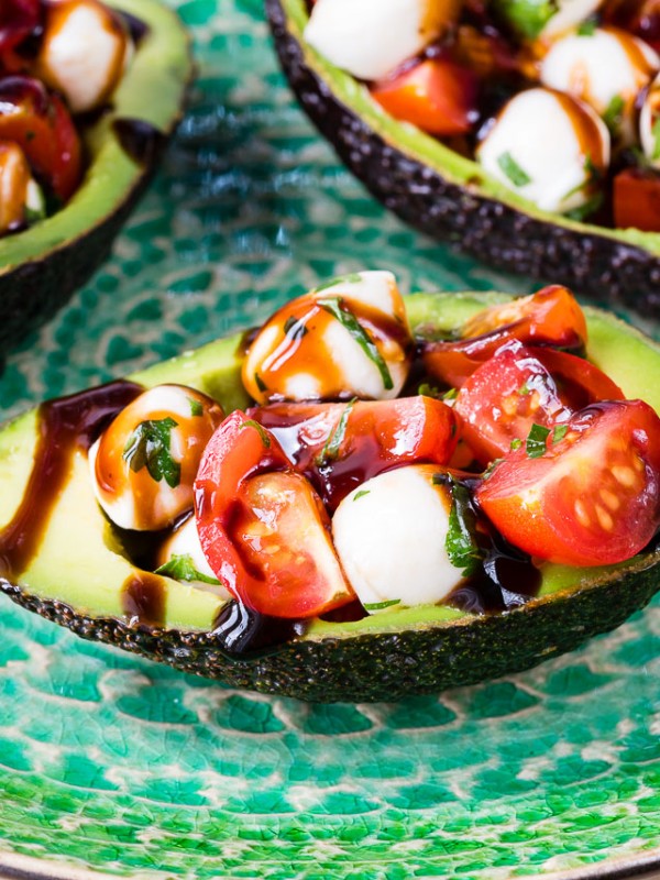 CleanFoodCrush Caprese Stuffed Avocados
