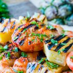 CleanFoodCrush Grilled Shrimp + Pineapple Kabobs Recipe
