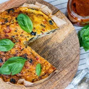 CleanFoodCrush Mediterranean Cauliflower Rice Quiche