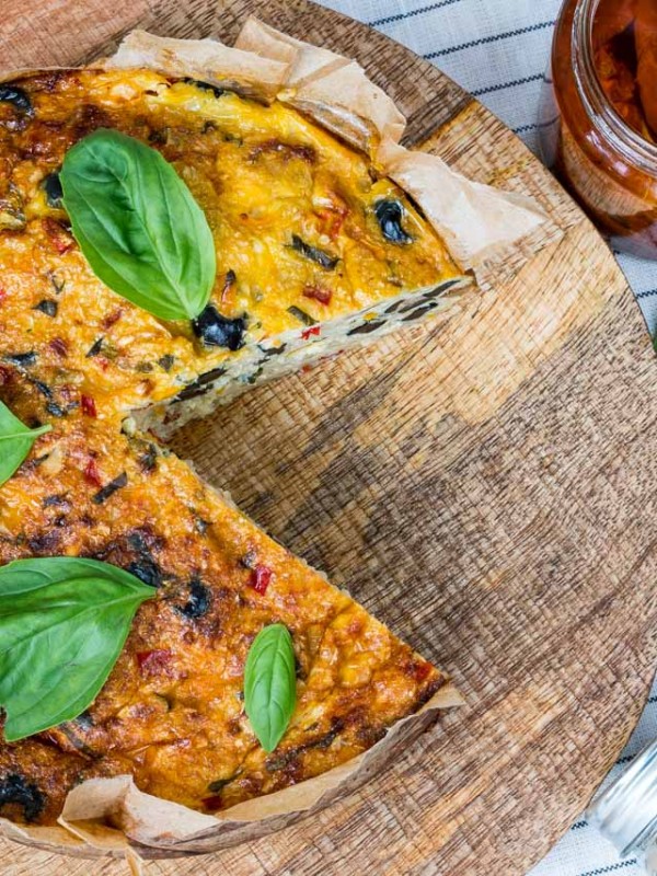 CleanFoodCrush Mediterranean Cauliflower Rice Quiche