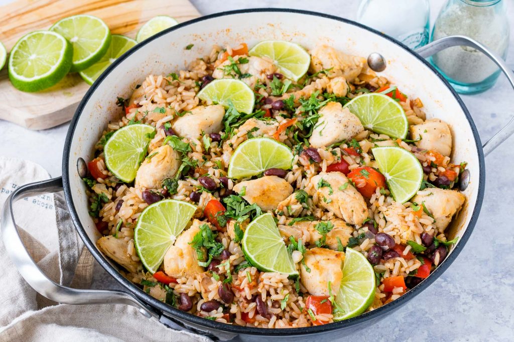CleanFoodCrush Skillet Cilantro-Lime Chicken + Rice