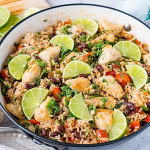 CleanFoodCrush Skillet Cilantro-Lime Chicken + Rice
