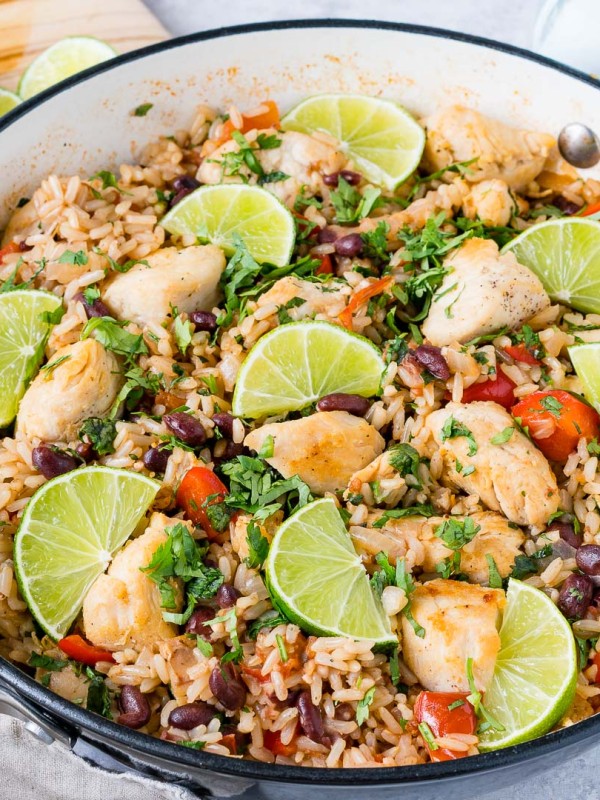 CleanFoodCrush Skillet Cilantro-Lime Chicken + Rice