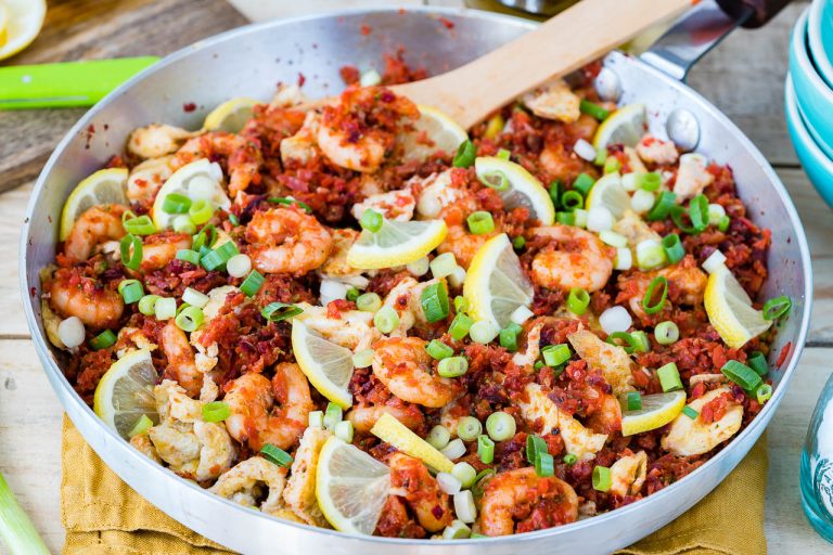 Tasty Veggie Fried Cauliflower “Rice” is Grain Free AND Flavor Packed