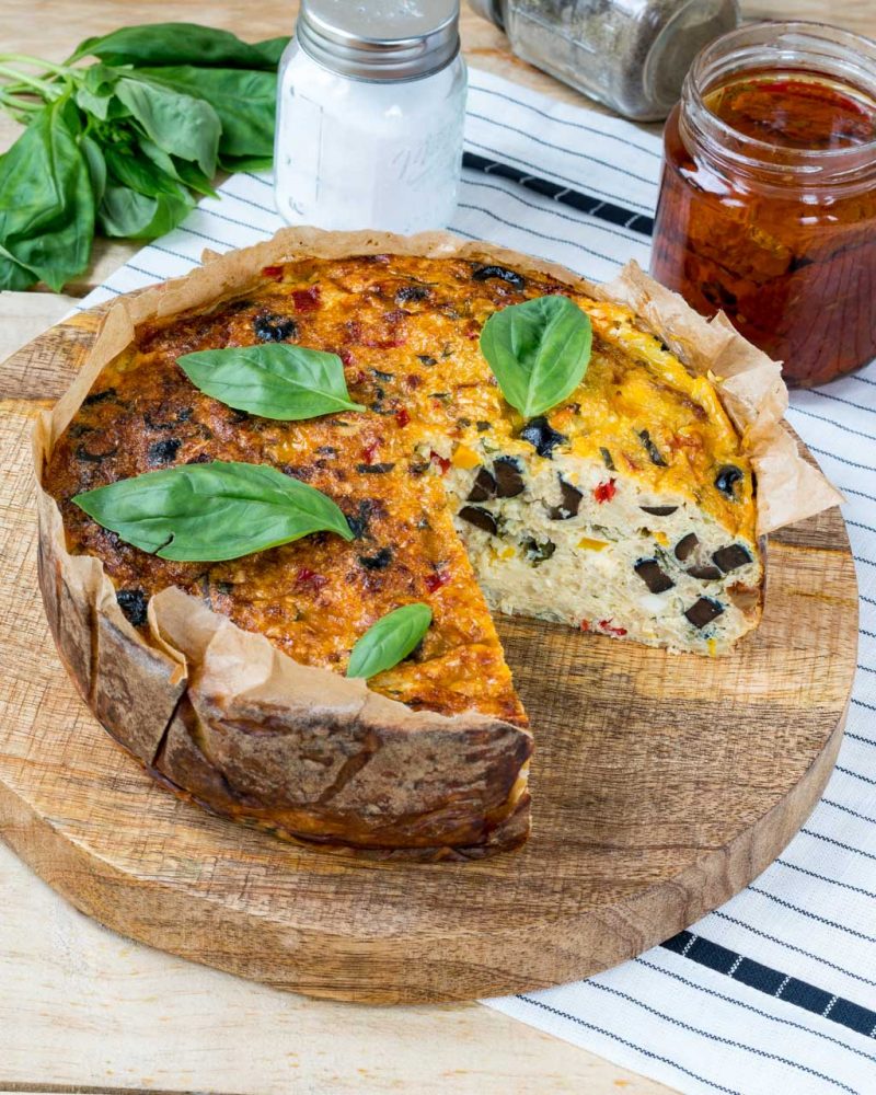 This Mediterranean Cauliflower Rice Quiche is an EPIC Brunch Idea! Clean Food Crush