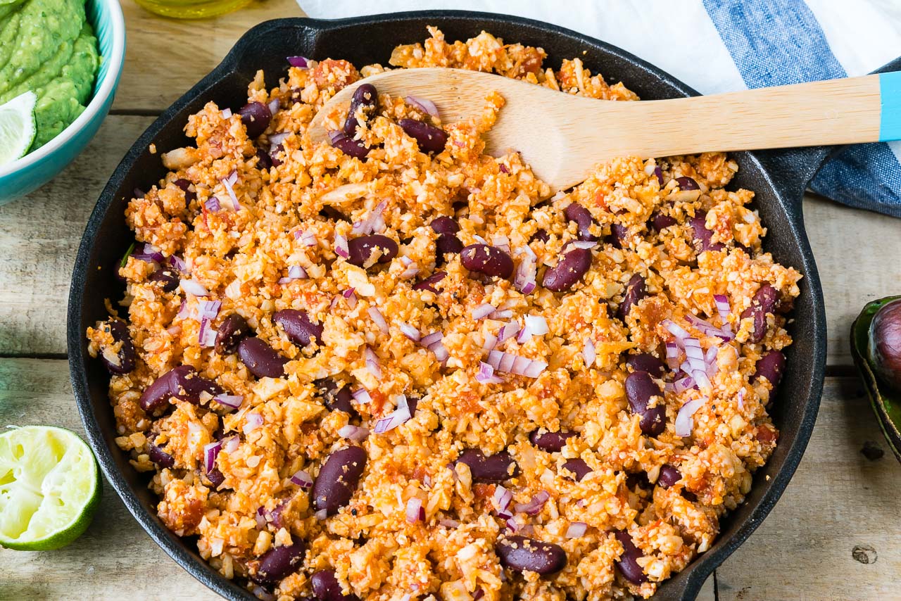 Mexican Style Cauliflower Rice + Guacamole for Clean Eating Inspiration