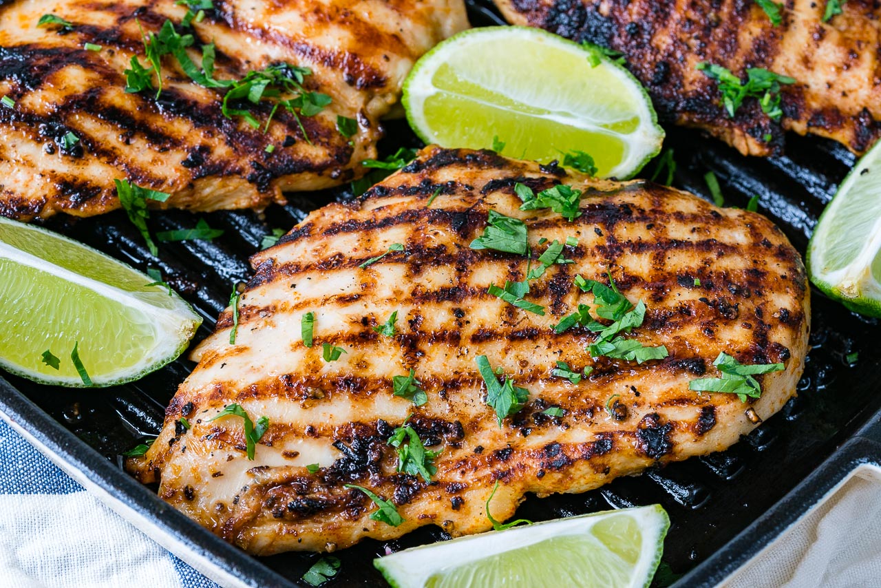 Grilled Taco + Lime Chicken for Tacos Recipe