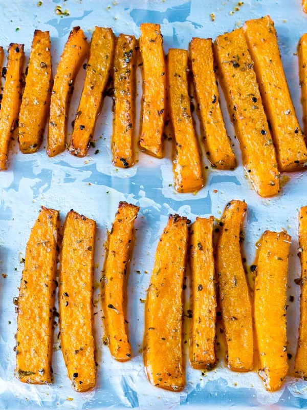 Healthy Baked Butternut Squash Fries