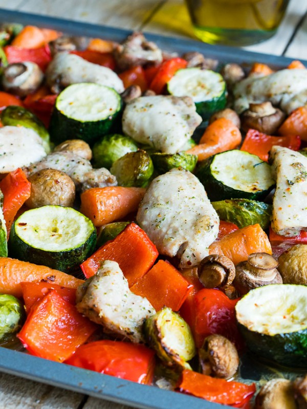 Sheet-Pan Italian Chicken + Roasted Veggies