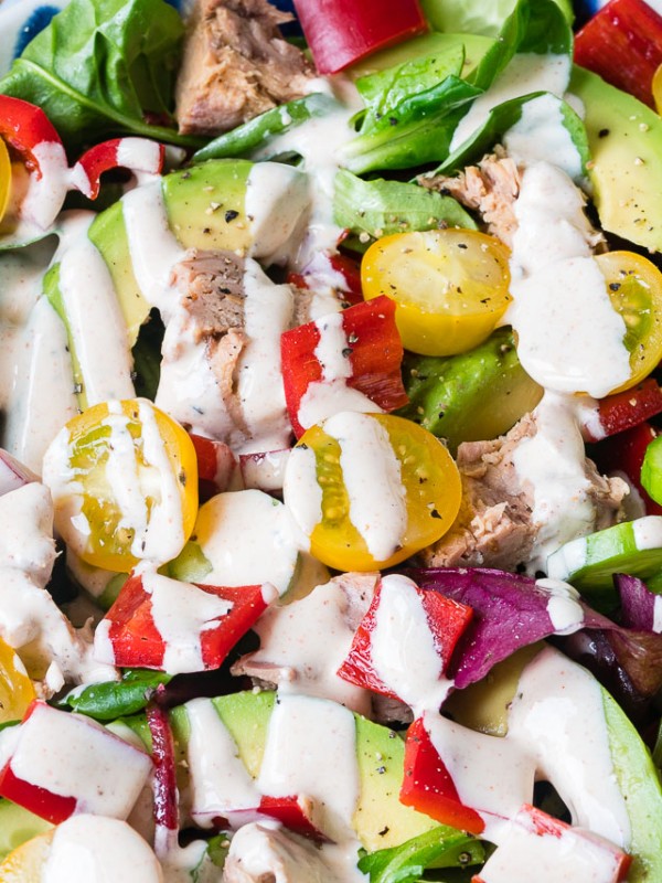 Tuna Salad + Chipotle Dressing CleanFoodCrush Recipe