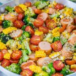 Broccoli + Sausage + Quinoa Skillet