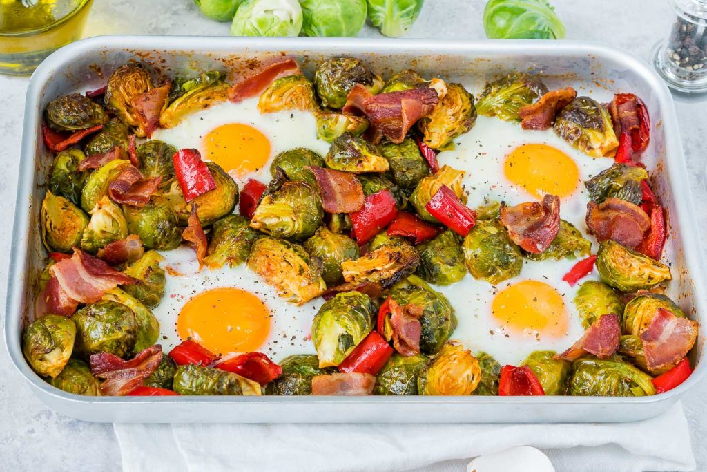 Brussels Sprouts Eggs Bacon Instructions