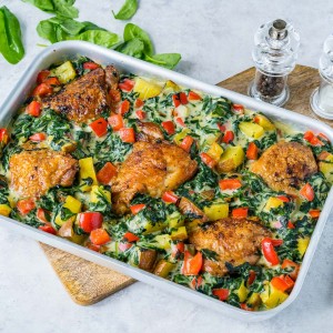 Clean Eating Creamy Garlicy Chicken Roast