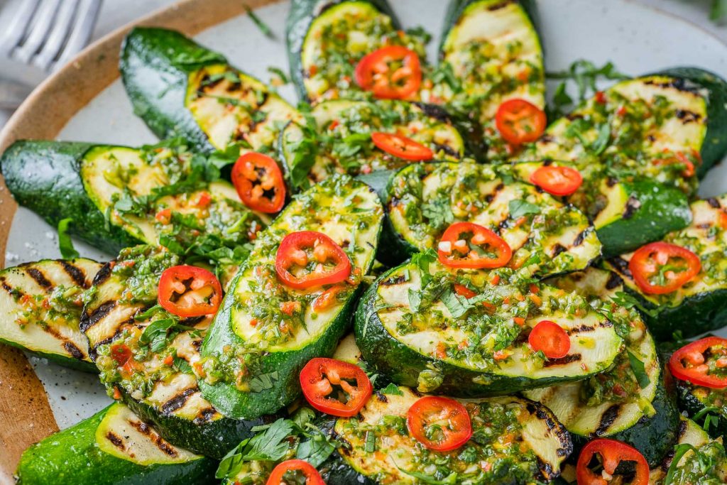 Fresh Grilled Zucchini with Chimichurri is a Summer Side Dish You’ll ...