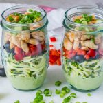 CleanFoodCrush Zoodle Chicken Salad-In-a-Jar